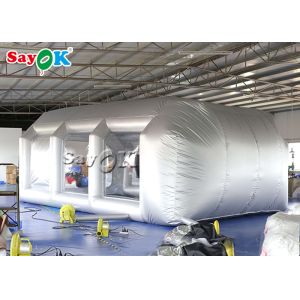 Customized 7x5x3mH Silver Car Inflatable Spray Booth