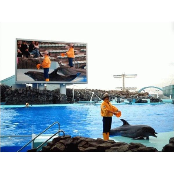 Super Thin Outdoor Advertising LED Display P4.81 192mm*192mm Module Size For