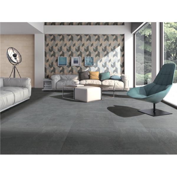 Black Home Decor Carpet Look Porcelain Tile Concave Matt Surface Finish