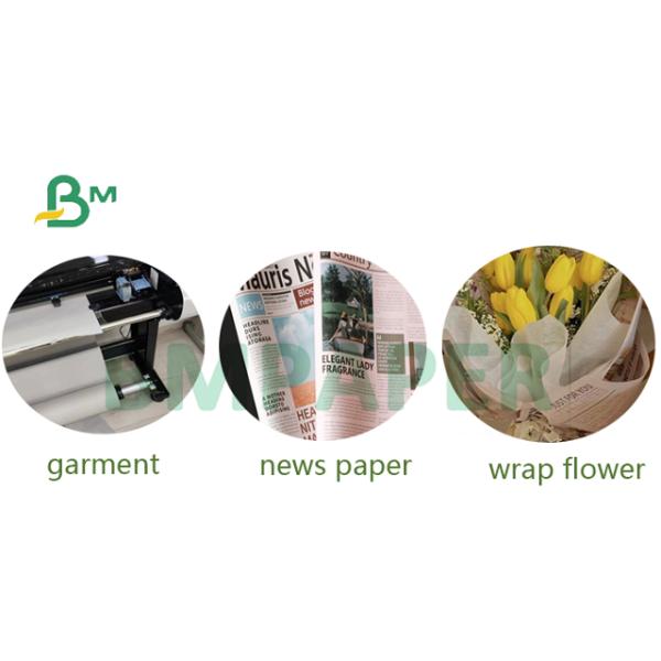 45gsm 2 Side Smooth Newsprint Packing Paper Roll 800mm 781mm For Fruite Package