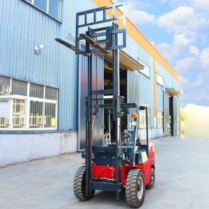 Quality Free Shipping Farm Diesel Forklifts Off-road Telescopic Warehouse New Hydraulic All Terrain Diesel Forklift for Sale for sale
