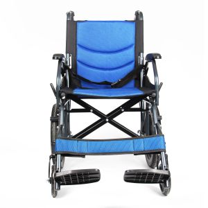 Easy Carry Foldable Aluminum Manual Wheelchair With Flip Up Armrest