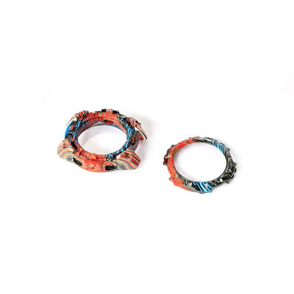 Colorful Rainbow Watch Custom Made Carbon Fiber Parts OEM Service