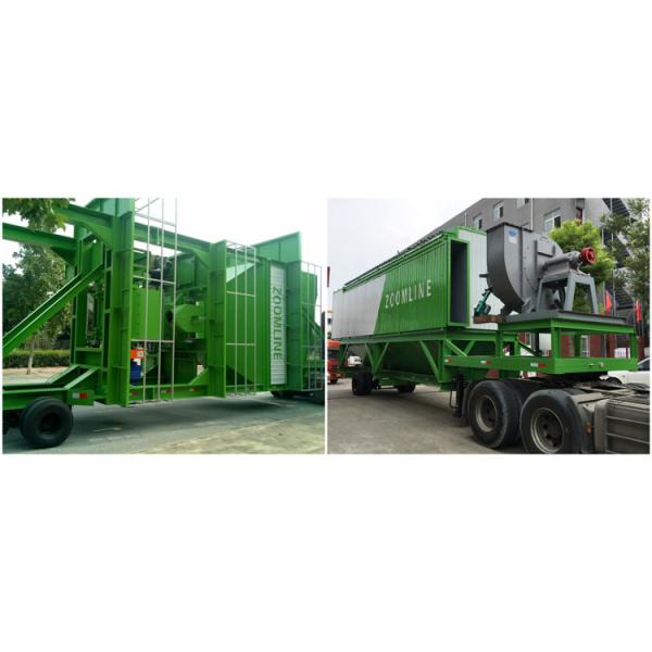 Large Electrical Mobile Hot Mix Plant / Mobile Asphalt Mixer Heavy Duty