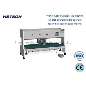 600mm Cutting Length PCB Depaneling Equipment with Light Curtain and Induct CAB