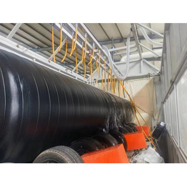 Polyurethane Spraying Prefabricated Insulated Steel Pipe Automatic Production