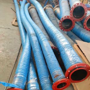 Coal Mines Slurry Suction Hose 8 Inch 10 Inch Flange Spiral Steel Wire Skeleton