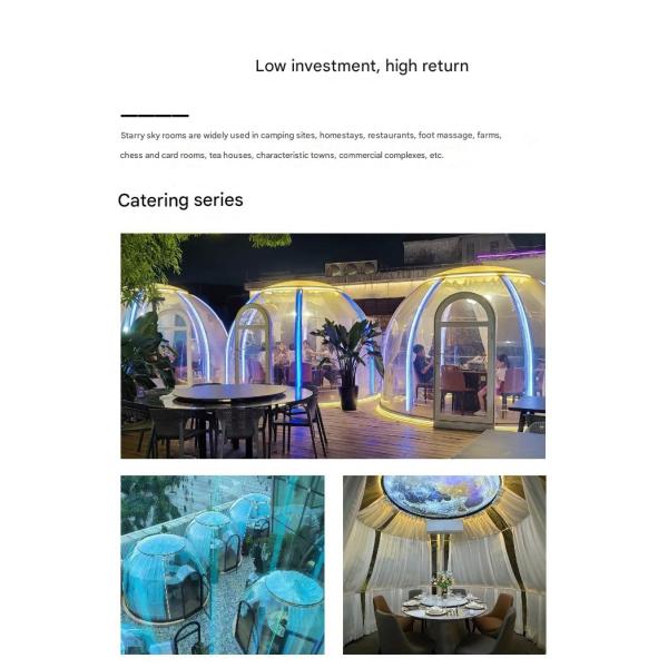 Transparent pc Panoramic Star Room Homestay Hotel net Red Bubble House awning outdoor tent