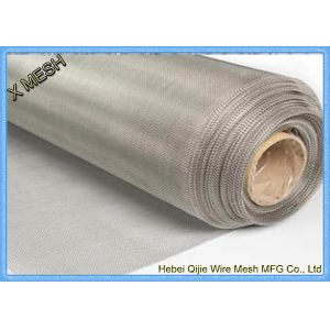 316 304 SS Stainless Woven Wire Mesh , Woven Filter Mesh In Silver Color