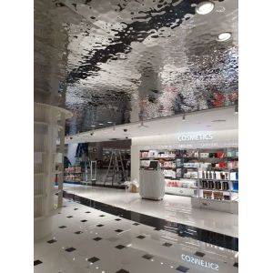 304 316 201 Mirror Polished Silver Gold Champagne Water Mirror Stainless Steel Rippled Sheet For Furniture Handrail