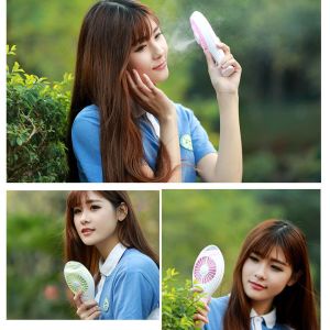 Novelty giftsHandheld mist cooling air fan portable mist mini fan