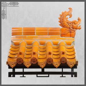 Chinese style ceramic roof tiles for Asian temple