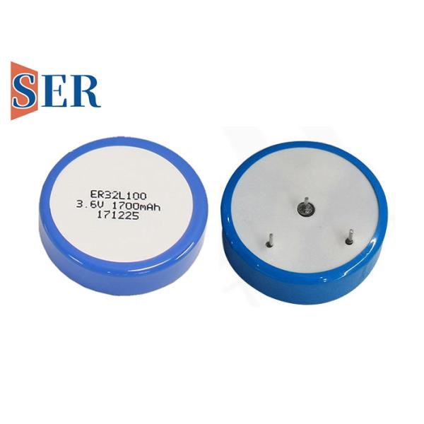 ER32L100 Button Cell High Temperature Wafer Type ER32100T 1/6 D Primary Lithium
