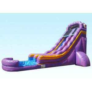 Purple Attractive Kids Inflatable Water Slide Pressure-resistance