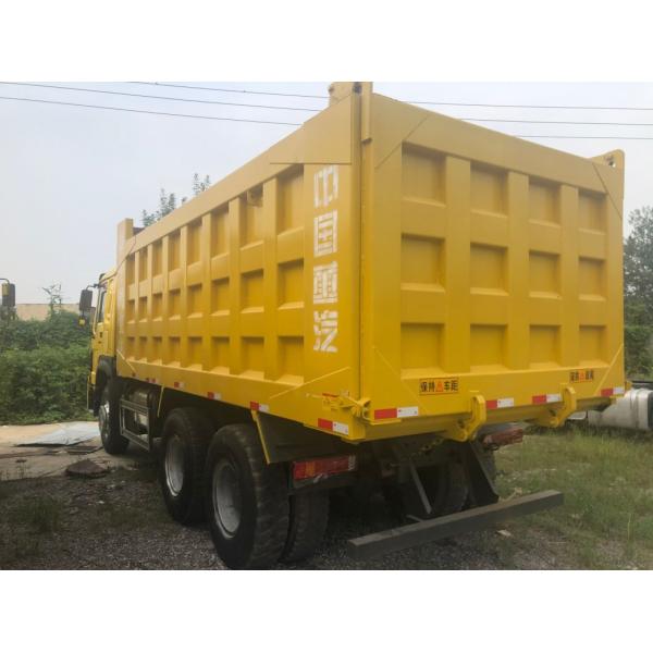 Low Price Widely Used HOWO 375HP 50ton Truck Dimensions 12 Tyres Tipper Truck for Sale