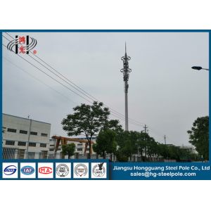 Q235 Steel Conical Antenna Pole For Broadcasting , Transmission Tower