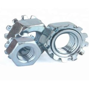 Galvanized Carbon Steel Heavy Hex Nuts K Lock Nut Ni Plated ASME B18.6.3