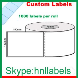 Quality Thermal Transfer Labels 110mmX150mm/1 Plain Transfer roll Perm, Perfs,1,000Lpr,76mm core for sale