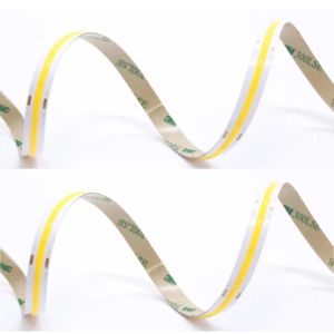 COB CRI 90 8MM 5MM LED Light Strip for Store Front Window Double PCB Support