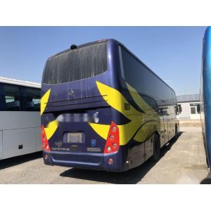 Used Yutong Bus ZK6127 Double Glass 50 Seats Rear Engine Left Steering Double