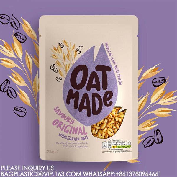 sustainable Mylar Packaging Bags Resealable Aluminium Foil Bags Zip Food Storage Bags