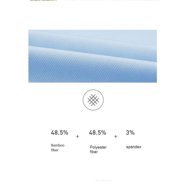 Slim Fit Bamboo Fiber Formal Shirt For Women Women's Blouses Shirts With Stand Collar