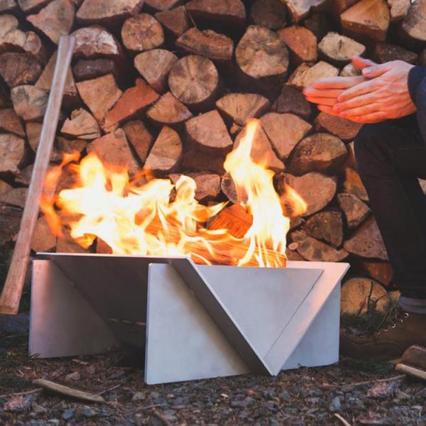 Detachable Corten Steel Firepit GN-FP-333 Outdoor Heating Natural Rusted