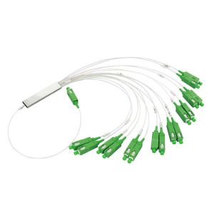 SC APC 1x16 Mini Steel Tube Splitter Fiber Optical G657A1