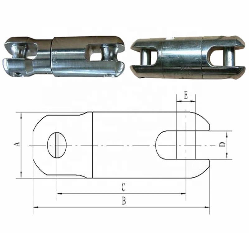 Connect Pulling Wire Rope Cable Swivel Joint 0.2 - 8.0kg Weight ISO Certificatio