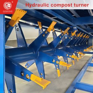 Hydraulic Lifting Compost Mixing Machine With Energy Saving Consumption