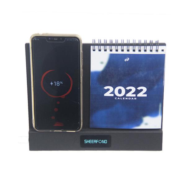 Buy 10W Multifunctional Wireless Charging Calendar nontoxic With Pen Stand at wholesale prices