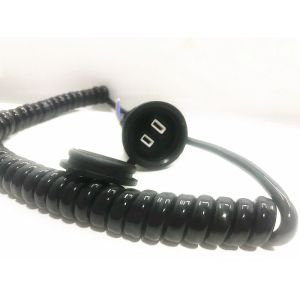 American standard 2pin black extension power cord without stopper 0.5m-10m