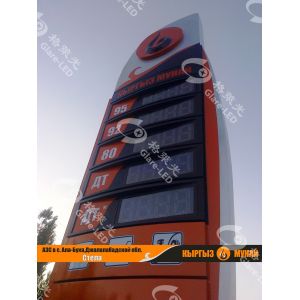 TCP/IP Communication 18 Inches Digital LED Gas Signs for High Brightness and