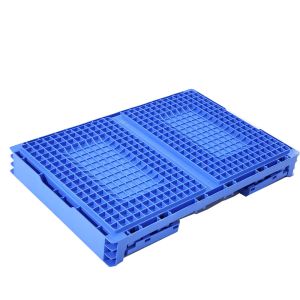 Collapsible Plastic Storage Crate for Recycled Warehouse PP Folded Size 600*400