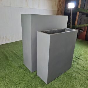 Frost Resistant Round Shape Fiber Clay Planter For Hotel