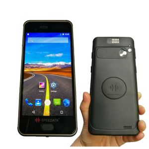 Rugged Handhled RFID Reader Phone PSAM Integrated / Barcode with Wireless