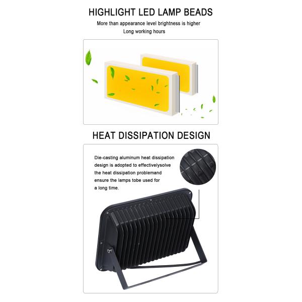 Sturdiness LED Solar Powered Flood Lights 75*145 Degree Beam Angle