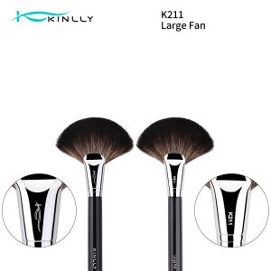 Animal Hair Fan Copper Ferrule Soft Makeup Brushes