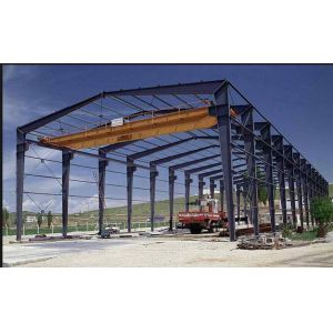 Light Prefab Steel Livestock Barns , Custom Steel Shed Construction