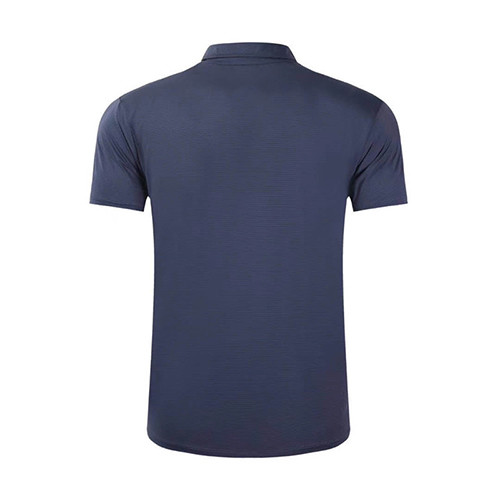 UA Sports Fitness Casual Nylon Polo Shirts Quick Dry Breathable Sapphire Blue T Shirts