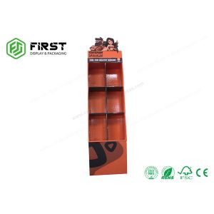 Glossy Lamination Custom Color Printing Folding Cardboard Floor Display Stand