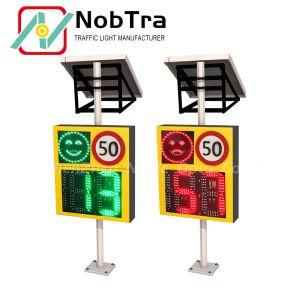 Weatherproof Sun-Powered Speed Detection Displays Customizable for Performance