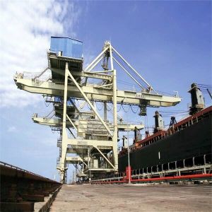 Bulk Materials Ship Unloading Mechanism with Belt Grab Ship Unloader