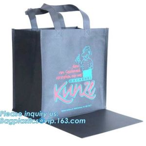 Promotional Custom LOGO Printed Gift Tote Shopping Non Woven Bag, Classic Black
