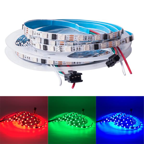 8mm Narrow LED Pixel Strip Light , RGB 5050 3535 Magic Dream Color LED Strip