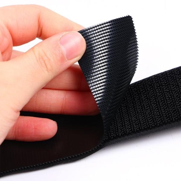 Buy Width 10mm-350mm Injection Hook Black White Commercial Velcro Tape at wholesale prices