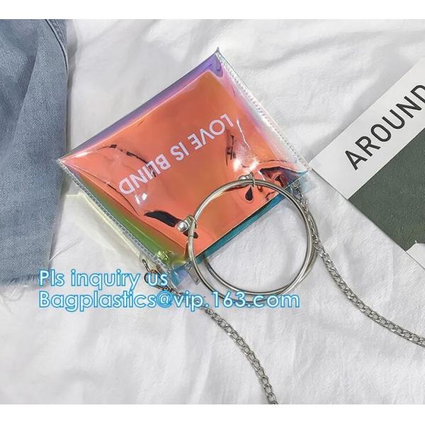 Fashion Women handbag Transparent PVC Clear Beach single shoulder bag,woman handbag, PVC handbag ladies women tote bag