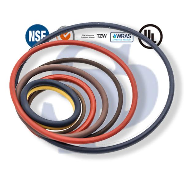 High Precision Molding Silicon Rubber O Rings Rubber Sealing Ring ODM NSF Certificate