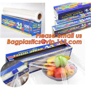 food plastic wrap, High quality and safety transparent best fresh hot blue Jumbo