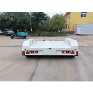 White Tandem Axle Flatbed Trailer 680kg Tandem Flatbed Trailers